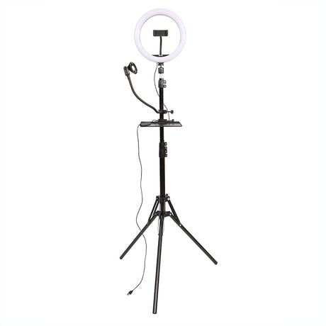 Vlog LED Studioking Set SK-K190 avec lampe à tête et support de microphone