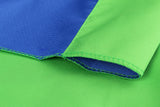 Tissu de fond étudiant 2,7x5 m vert bleu