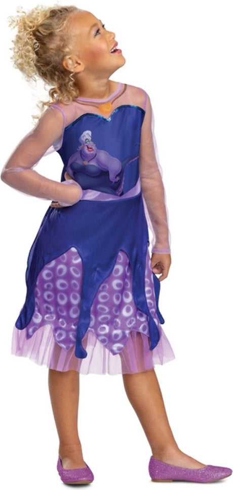 Déguisement de méchants Disney, robe classique Ursula enfant s (5 - 6 ans)