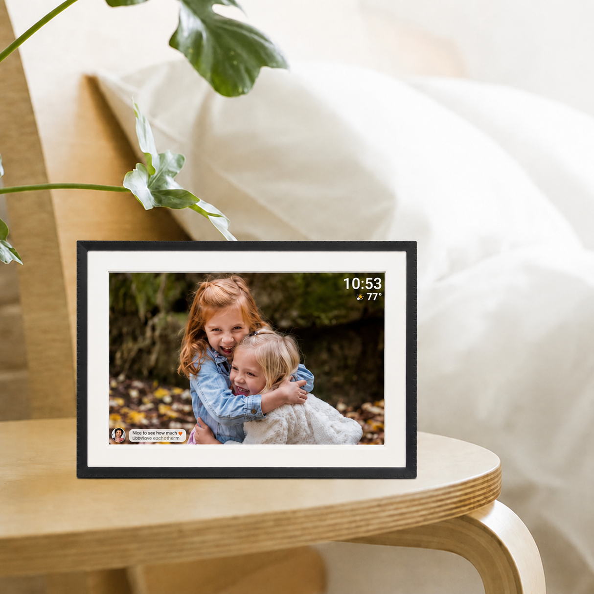 Benel Frameo cadre photo numérique HF-109t noir 10,1 pouces avec frameglow