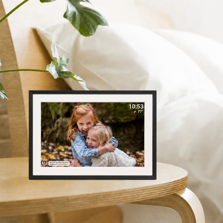 Benel Frameo cadre photo numérique HF-109t noir 10,1 pouces avec frameglow