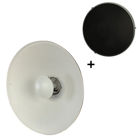 Plat de beauté Studioking blanc sk-bd550w 55 cm avec nid d'abeille