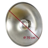 Studioking plat de beauté argent sk-bd700 70 cm avec nid d'abeille