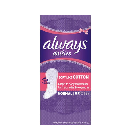 Always dailies inlegkruisjes 34st normal