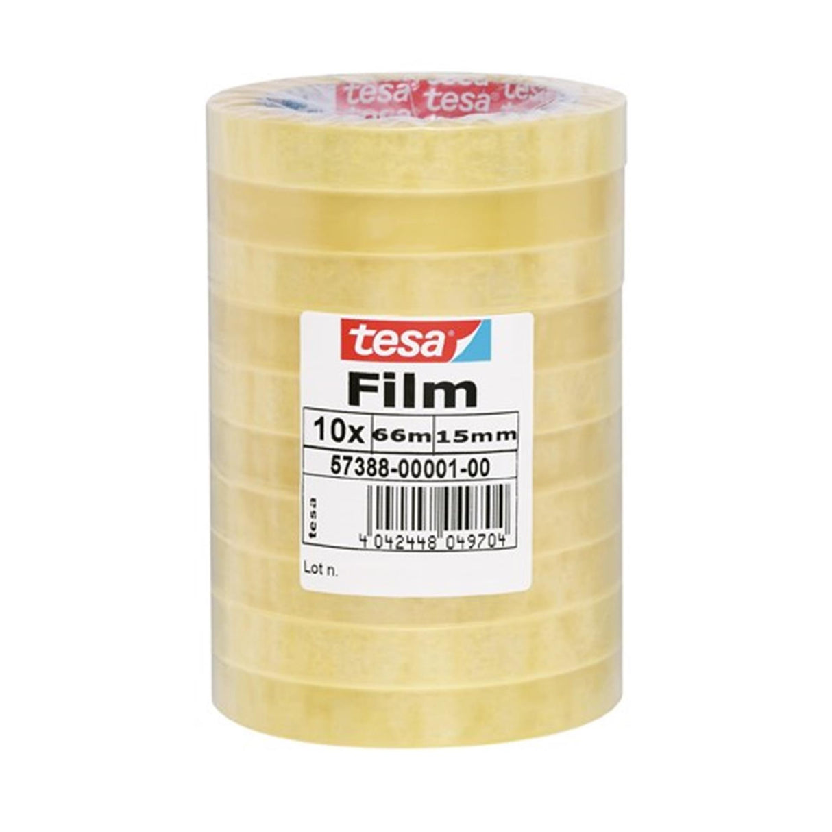Ruban adhésif Tesa 66x15 paquet de 10 rouleaux