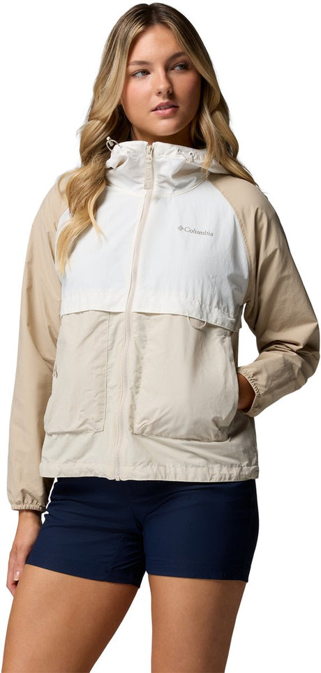 Veste d'extérieur coupe-vent pour femme Columbia Spire Valley™ - pierre foncée, sel marin, fossile ancien