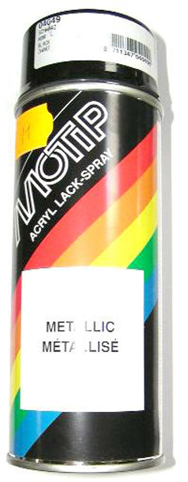 Motip spray kan 400 ml Metallic-Zwart