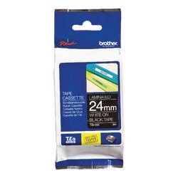 Ruban d'étiquettes brother tze355 24mmx8m blanc noir