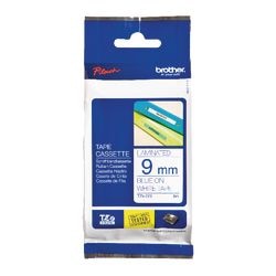 Ruban d'étiquettes brother tze223 bleu, blanc 9mmx8m