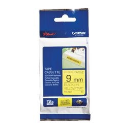 Brother adhésif supplémentaire tzes621 9mmx8m noir jaune
