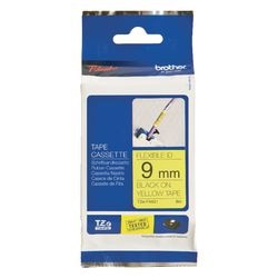 Ruban d'identification Flexi brother tzefx621 9mmx8m noir jaune