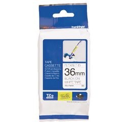Ruban d'étiquettes brother tzefx261 noir, blanc 36mmx8m