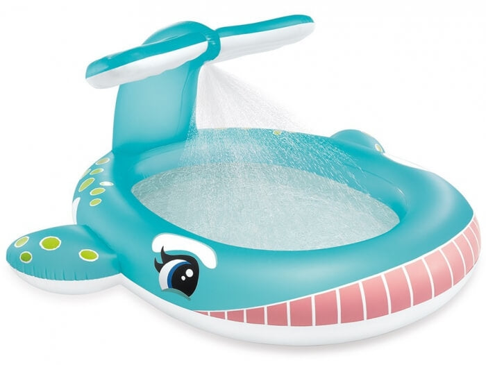 Piscine de baleine avec pulvérisateur à eau