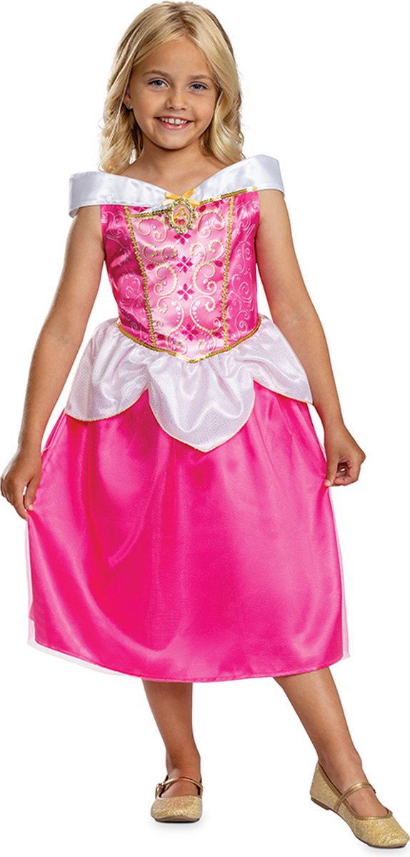Déguisement princesse disney - la belle au bois dormant, robe aurore classique, taille s (5 - 6 ans), fille