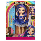 Rainbow High Be Dazzling Fashion Dolls - Genevieve bleue (bleu) avec outil bedazzle et strass scintillants