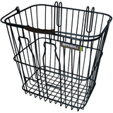 Basil Bottle Basket Bicycle basket on the back -black