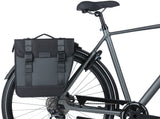 Basil Tour Double Bicycle Bag Waterproof, MIK system, Black