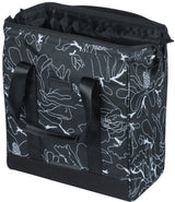 Basil Grand Flower Bicycle Shopper Black Water -Dispst Bag With Laptop Box 23L