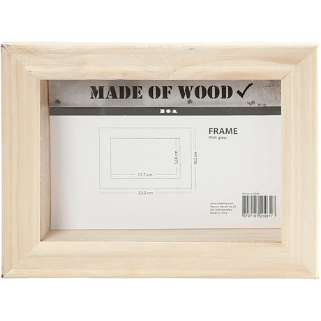 Cadre 3D Creativ company avec verre, D : 2,5 cm, dimensions 18,2x23,2 cm, 1 pièce
