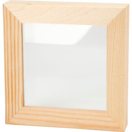Cadre 3D Creativ company avec verre, D : 2,5 cm, taille 12,3x12,3 cm, 1 pièce