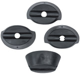 Basil Buddy Rubber Ring Set 4 Black