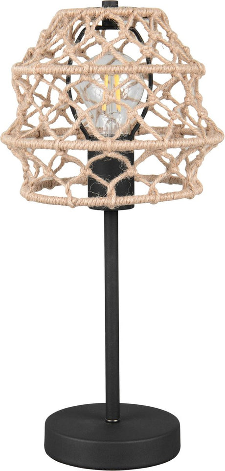 Rl live your light Reality Hive - lampe de table - noir mat - excl. 1x e27 4 w - interrupteur à cordon - casalum