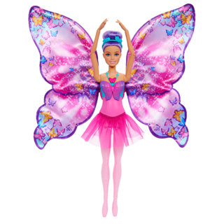 Poupée Barbie dansante et flottante – ailes de papillon magiques