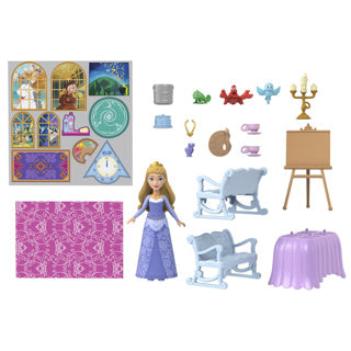 Disney Princess - Petit carrosse de poupée au château - Coffret de jeu 2 en 1