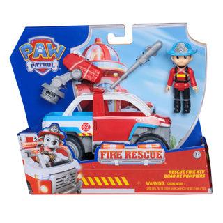 Paw Patrol - pompiers - voiture jouet VTT de Ryder - voiture jouet avec figurine de jeu
