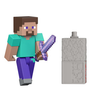 Mattel figurine minecraft steve figurine 8 cm