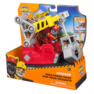 Chargeurs d'équipage de décombres méga grue à grappin, camion jouet avec figurine de chargeur et 2 outils amovibles, jouets Paw Patrol