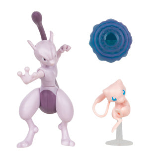 Figurines de combat Pokémon pack de 2 Mew Mewtwo 12 cm