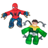 Goo jit zu marvel versus pack - spider-man vs doctor octopus - pack de 2 figurines extensibles