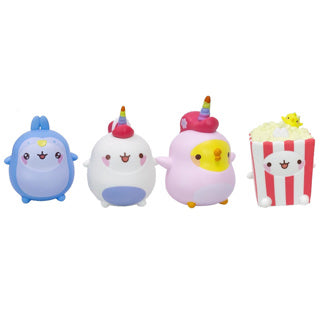 Figurines Molang 8 cm, présentoir | 12 pièces