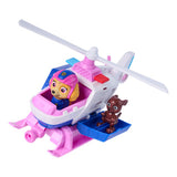 Paw Patrol - Recherche et Sauvetage - Hélicoptère Skye avec fonction de rétraction de 2 figurines - Véhicules jouets