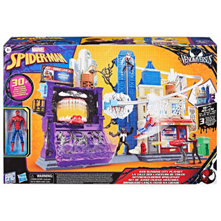 Marvel Spider-Man Venom contre Web Slinging City, coffret de jeu pour enfants, à partir de 4 ans