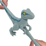 Goo jit zu dinosaure élan jouets dino bleu monde jurassique 14 cm