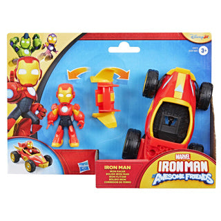 Figurine de véhicule Ironman et ses amis assortie | 2 pièces