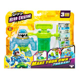 Goo jit zu héros du héros créateur thrash - bricolage - figurine extensible avec chambre de créateur