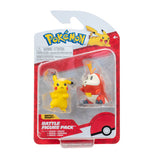 Figurines de combat Pokémon 2 pack 3 assorties | 3 pièces