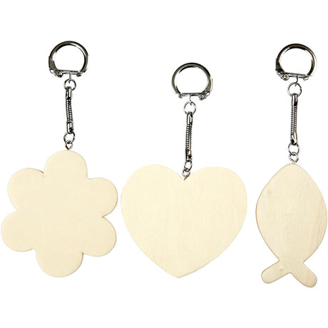 Société créative https : www.ccobby.nl porte-clés-taille-6-7-cm-épaisseur-3-mm-3-pièces-1-boîte