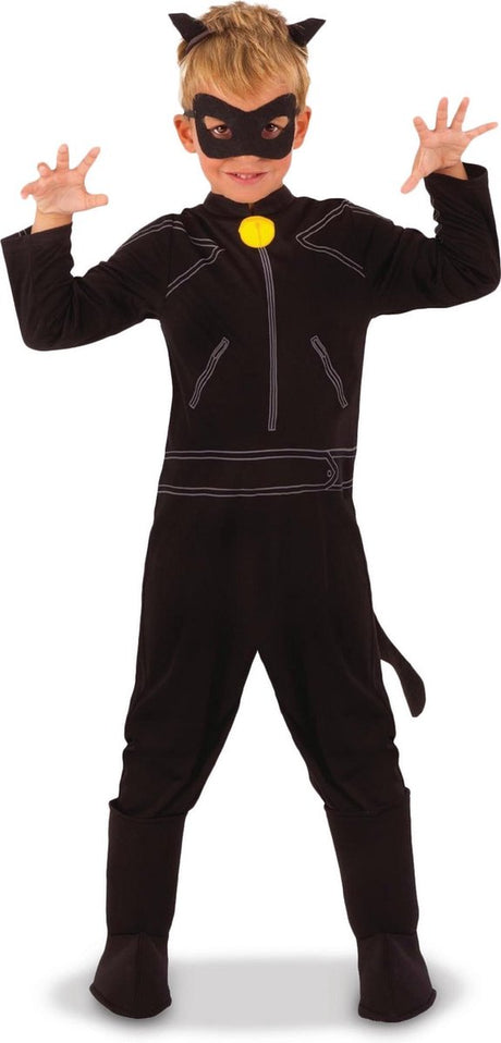 Rubis - coccinelle miraculeuse - costume de chat noir garçons (taille s)