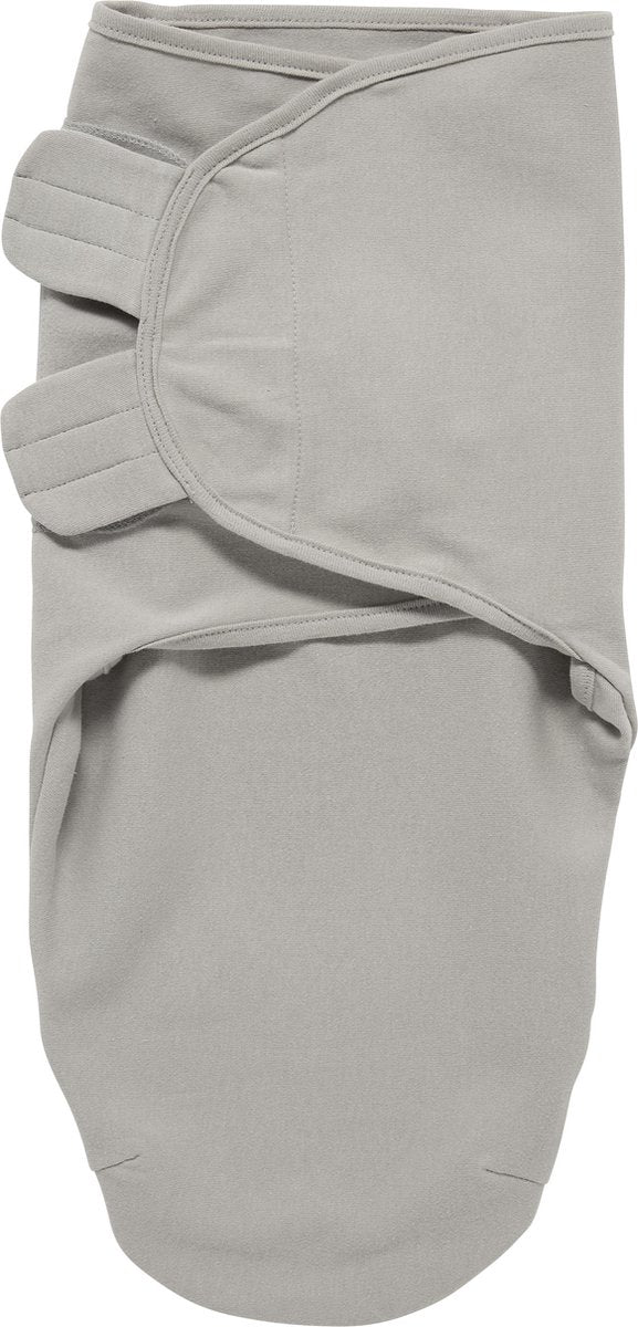 Couverture d'emmaillotage Meyco baby uni - gris - 4-6 mois - 1,0 tog