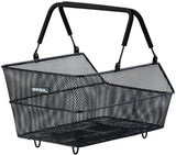 Basil Cento Mik bicycle basket on the back black