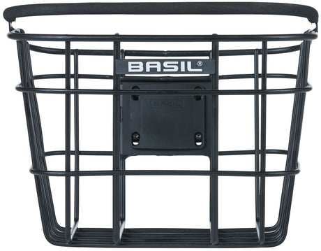 Basil Bremen Alu KF bicycle basket at the front black