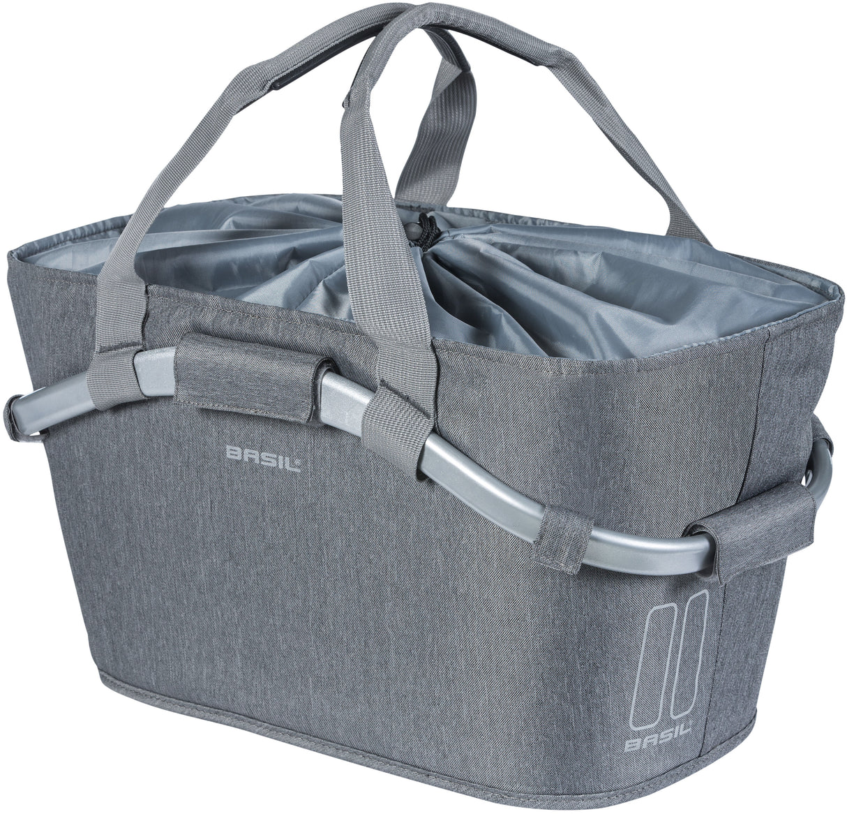 Basil 2Day Carry All Mik - Bicycle basket - On the back Gray