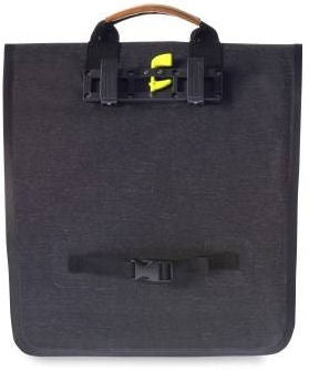 Basil Urban Dry Shopper - Borsa per biciclette impermeabile, unisex, mischia a carbone