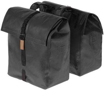 Basil Urban Dry Double Bicycle Bag, Waterproof, 50l, Matt Black