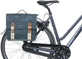 Basil Bohème Double Bicycle Sac vert, hydrofuge, 35L, système MIK