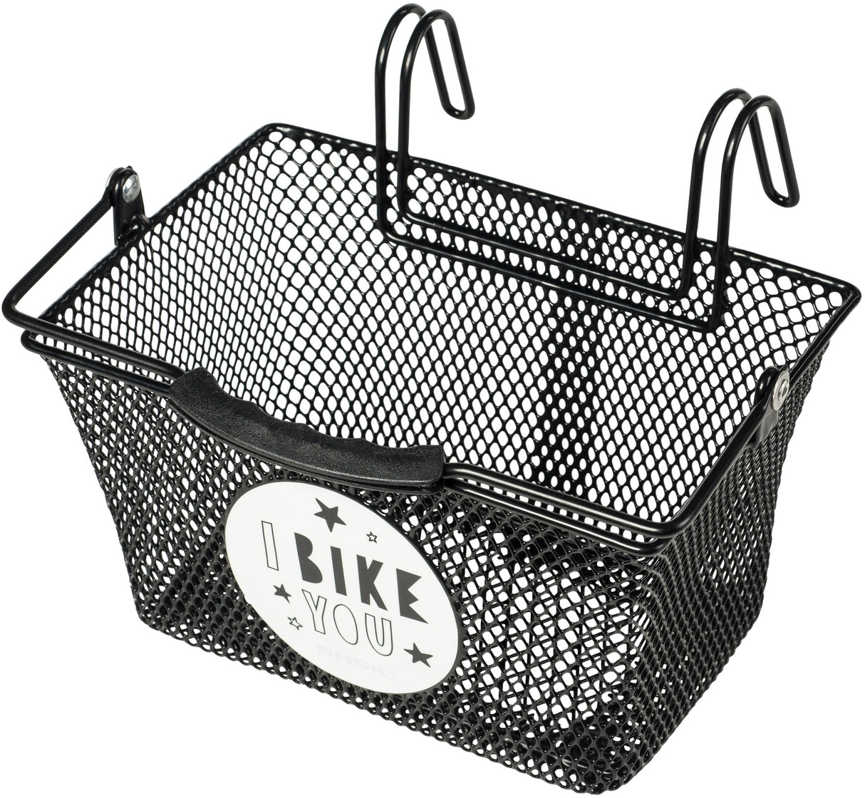 Basil Tivoli children's bike basket at the front or on the back black